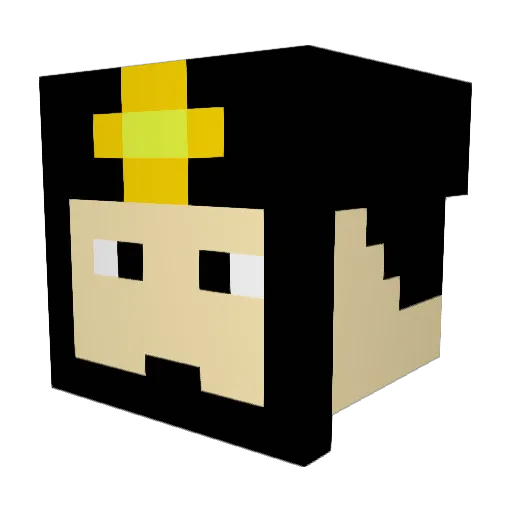 li_yuan_fang Minecraft avatar head, 3D render