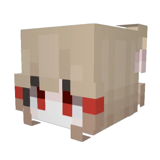 li_zhi233 Minecraft avatar head, 3D render