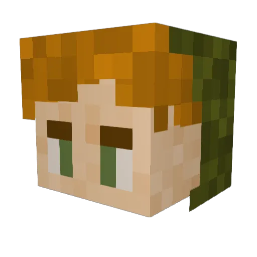 lia1729 Minecraft avatar head, 3D render