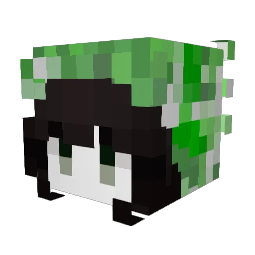 lia199 Minecraft avatar head, 3D render