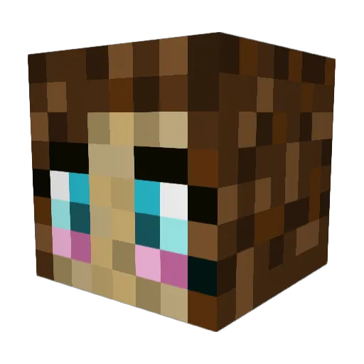 lia_196 Minecraft avatar head, 3D render