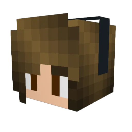 lia_lili Minecraft avatar head, 3D render