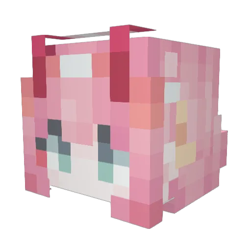 liaap11 Minecraft avatar head, 3D render