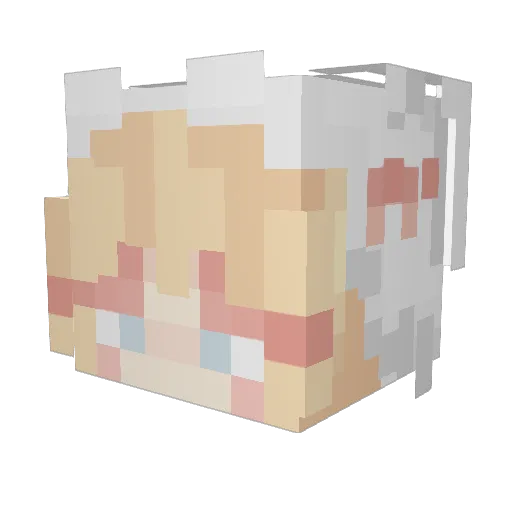 liabee2 Minecraft avatar head, 3D render