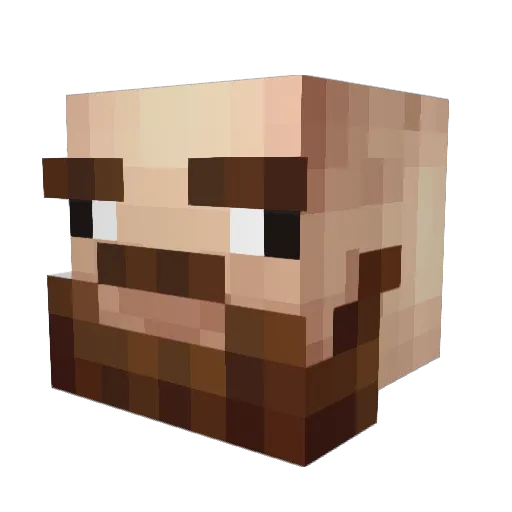 liad1014 Minecraft avatar head, 3D render