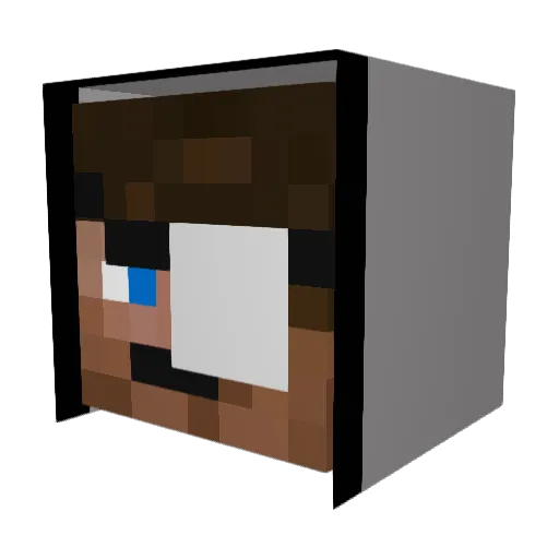 liadlolhi Minecraft avatar head, 3D render