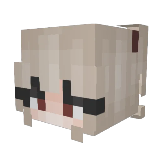 liahx Minecraft avatar head, 3D render