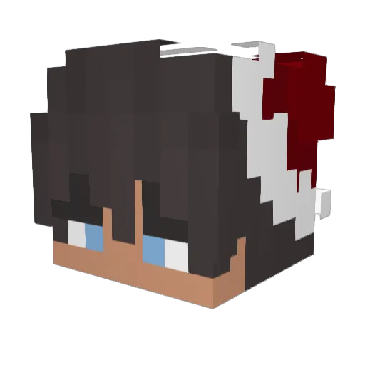 liak22 Minecraft avatar head, 3D render