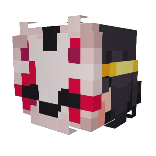 lial Minecraft avatar head, 3D render