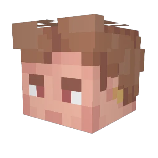 liam2010111 Minecraft avatar head, 3D render