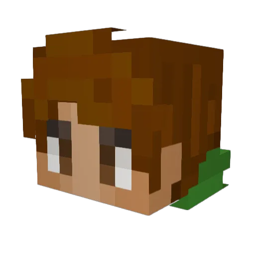 liam_jar Minecraft avatar head, 3D render