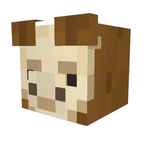 liama_001 Minecraft avatar head, 3D render