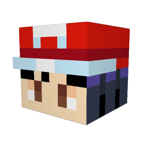 liamcharmer Minecraft avatar head, 3D render