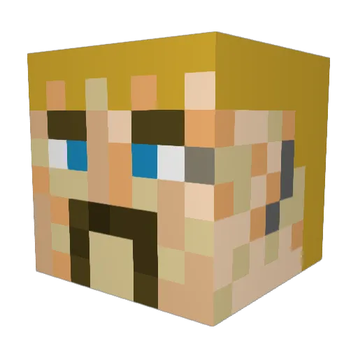 liamct12 Minecraft avatar head, 3D render