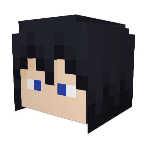 liamhasbigshlong Minecraft avatar head, 3D render