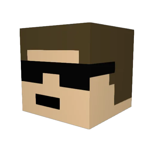 liamoak Minecraft avatar head, 3D render