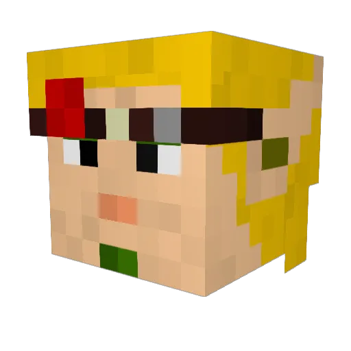 liamodd Minecraft avatar head, 3D render