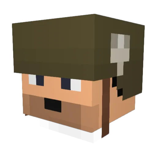 liampingree Minecraft avatar head, 3D render
