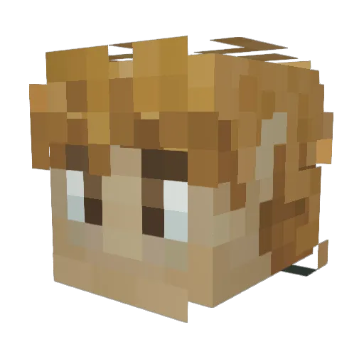liamskikow Minecraft avatar head, 3D render