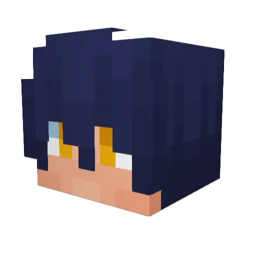 liangjunjie Minecraft avatar head, 3D render