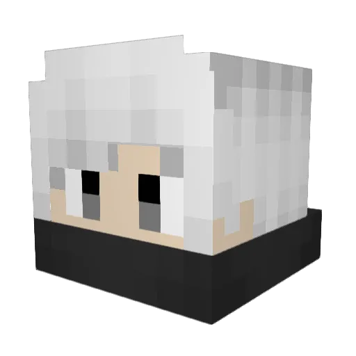 liangmoci Minecraft avatar head, 3D render