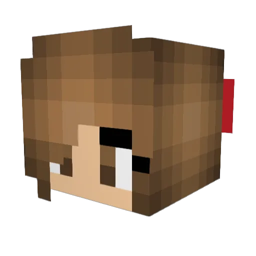 lianneh Minecraft avatar head, 3D render