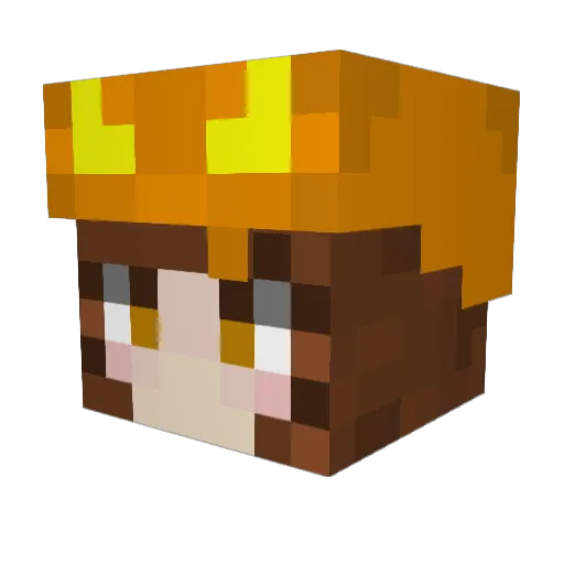 liatoria Minecraft avatar head, 3D render