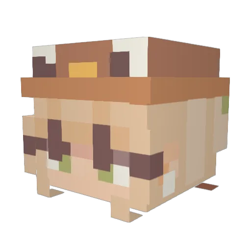 liaxr Minecraft avatar head, 3D render