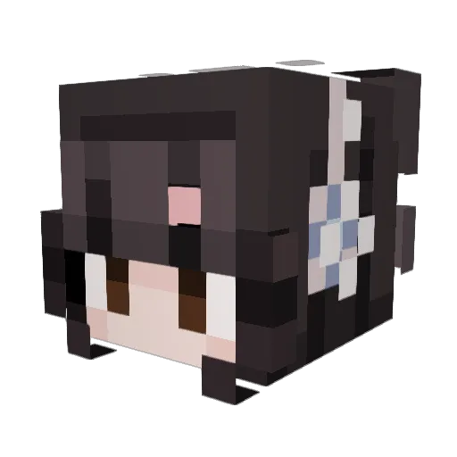liaxxi Minecraft avatar head, 3D render