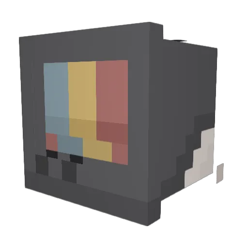 libbsicle Minecraft avatar head, 3D render