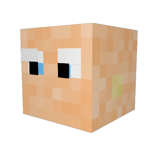 libbyjcat Minecraft avatar head, 3D render