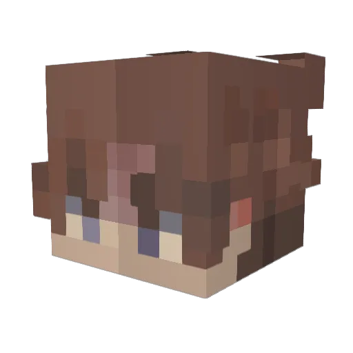 libbylaloo Minecraft avatar head, 3D render