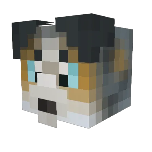 libec Minecraft avatar head, 3D render