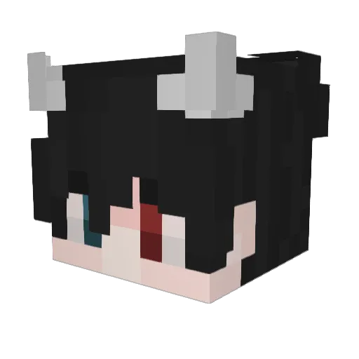 libeijie Minecraft avatar head, 3D render