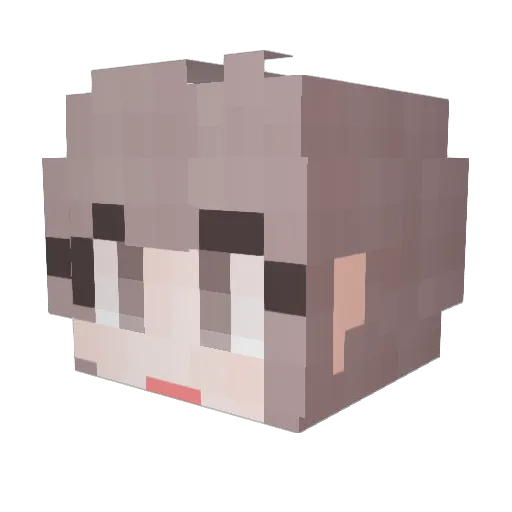 liberas Minecraft avatar head, 3D render
