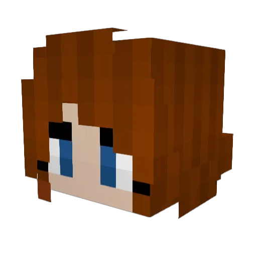 liberfer Minecraft avatar head, 3D render