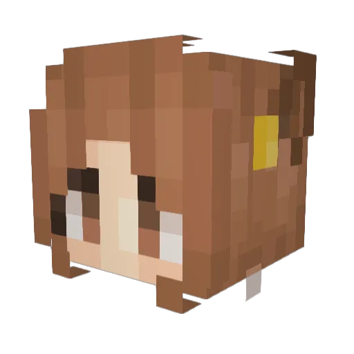 libin1962 Minecraft avatar head, 3D render