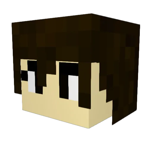 librokubic Minecraft avatar head, 3D render