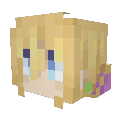 lichcrafts Minecraft avatar head, 3D render