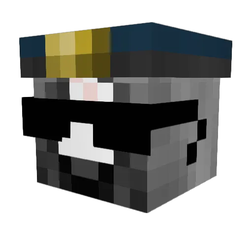 lichknight Minecraft avatar head, 3D render