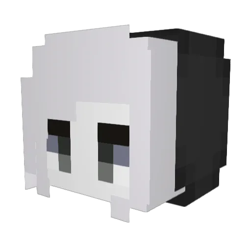 lichtful Minecraft avatar head, 3D render