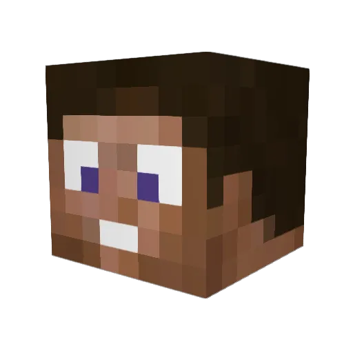lichtwold Minecraft avatar head, 3D render