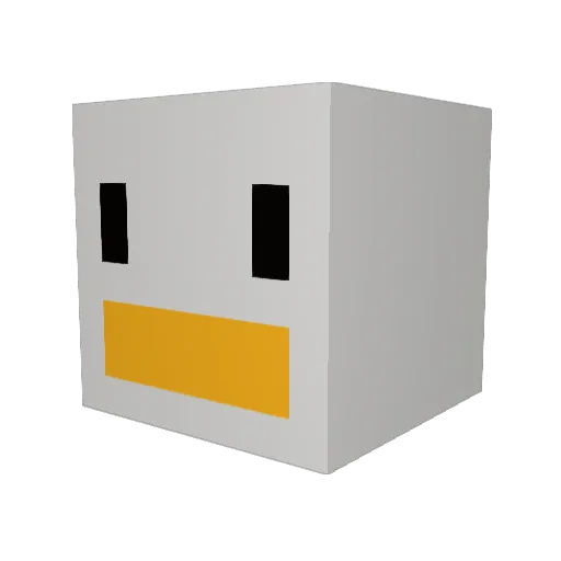 licingchiken Minecraft avatar head, 3D render