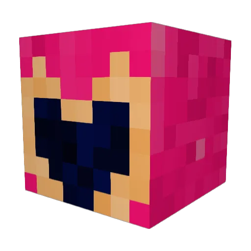 licks16 Minecraft avatar head, 3D render