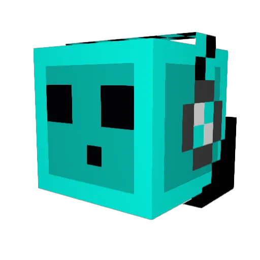 licrex Minecraft avatar head, 3D render