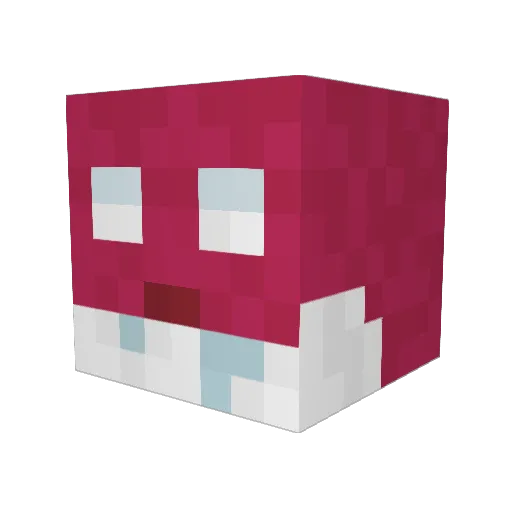 liczka Minecraft avatar head, 3D render