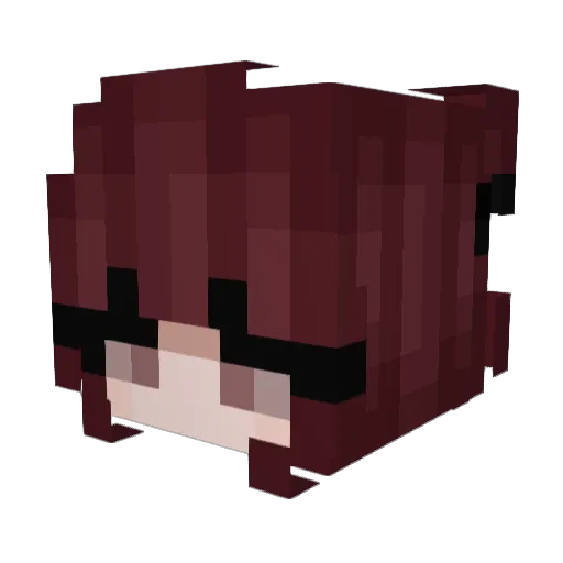 lidalm Minecraft avatar head, 3D render