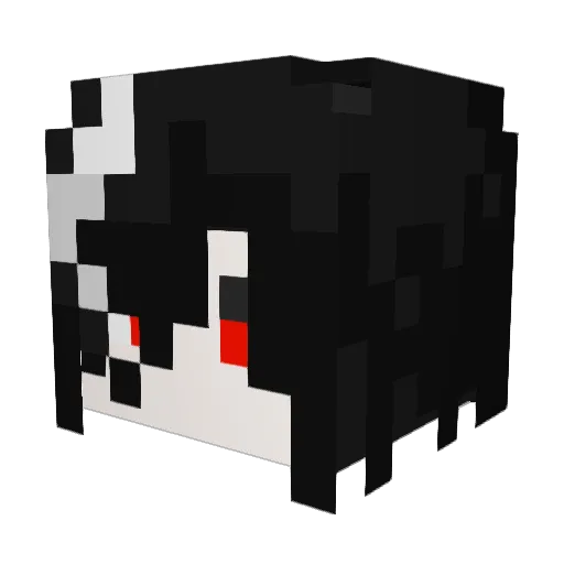 lideu Minecraft avatar head, 3D render