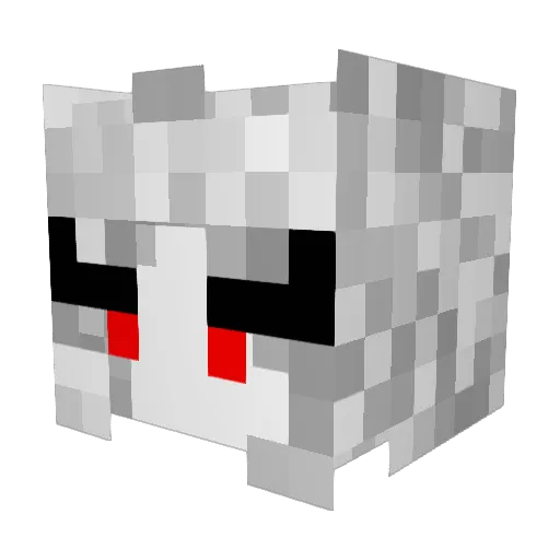 lidia122 Minecraft avatar head, 3D render