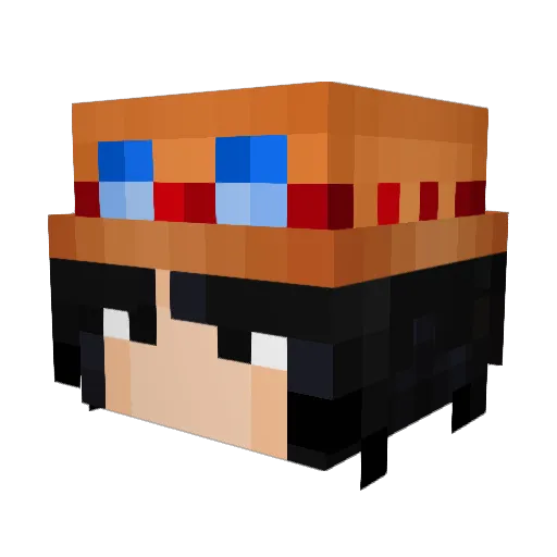 lidk Minecraft avatar head, 3D render
